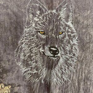 2/$18 SALE! Vintage Wolf Pack Graphic T Shirt Adult XL Embroidered Stitched